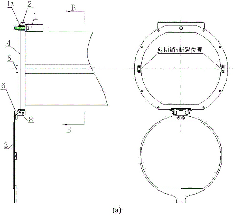 A non-polluting, non-throwing object-free launch box quick-opening device