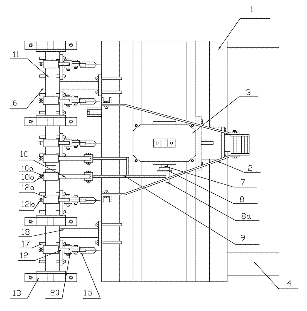 Vibrating type rotary tillage deep scarification integral machine