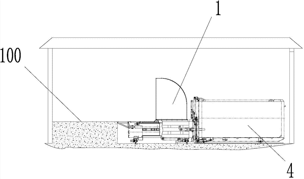 Garbage compressor and garbage compacting station