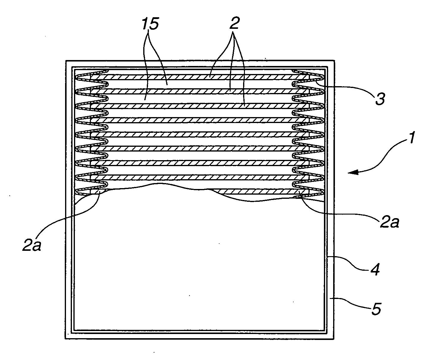 Adsorbing element