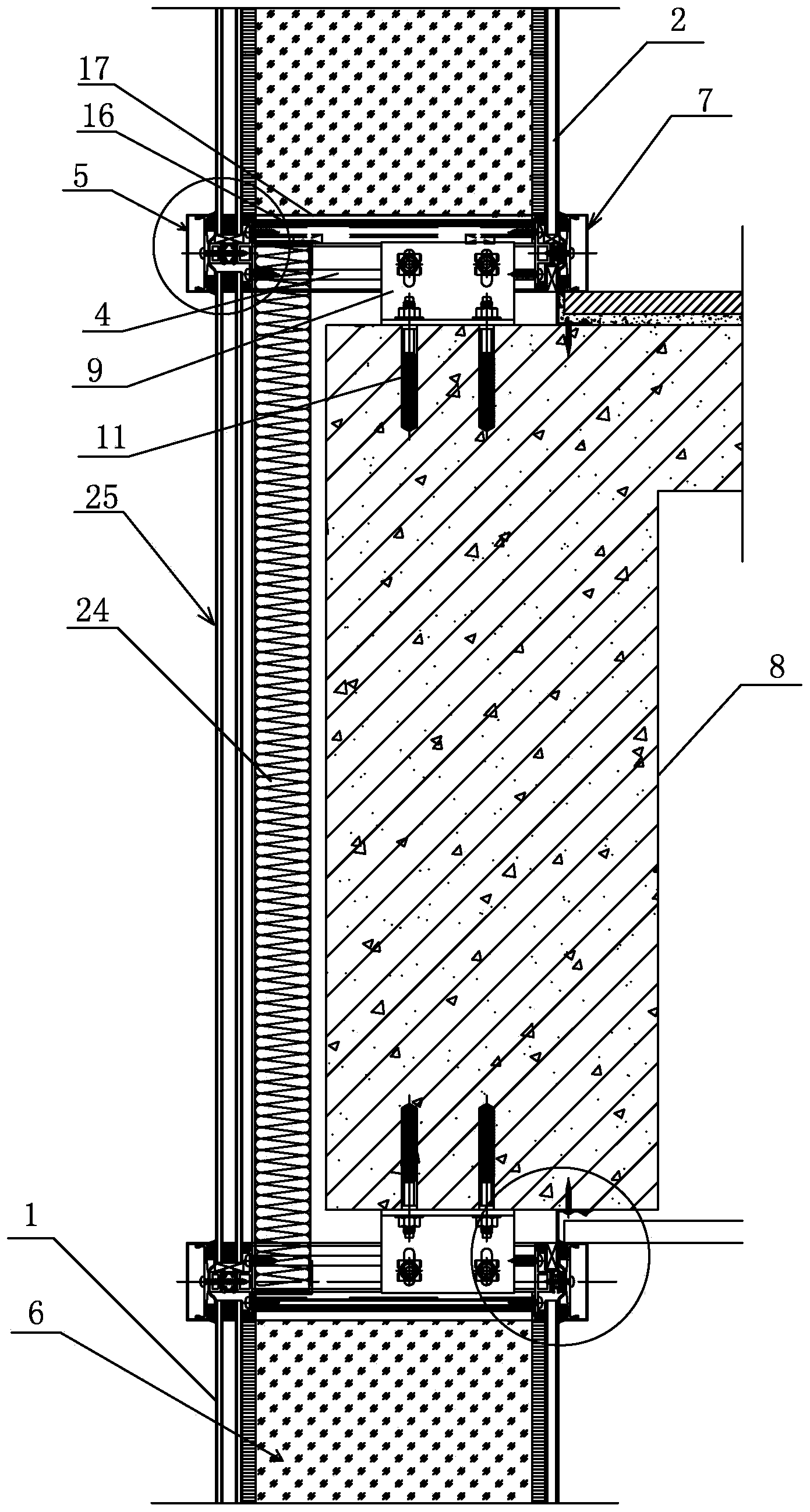 Full-glass double-skin curtain wall system