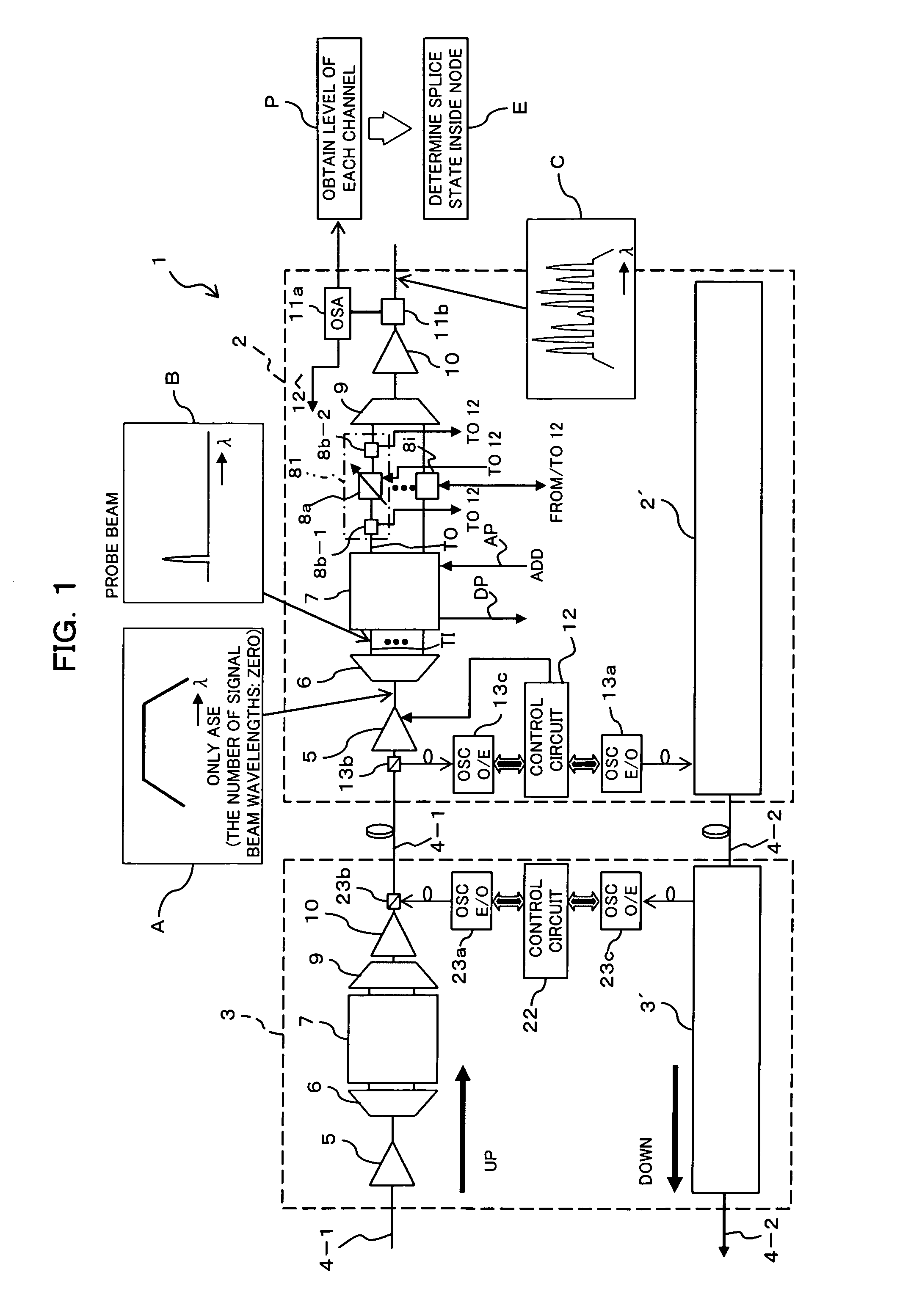 Optical transmission apparatus, continuity testing method therein, and optical transmission system