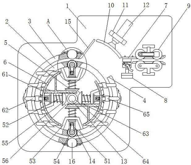 A biological filter paper folding ring bonding device