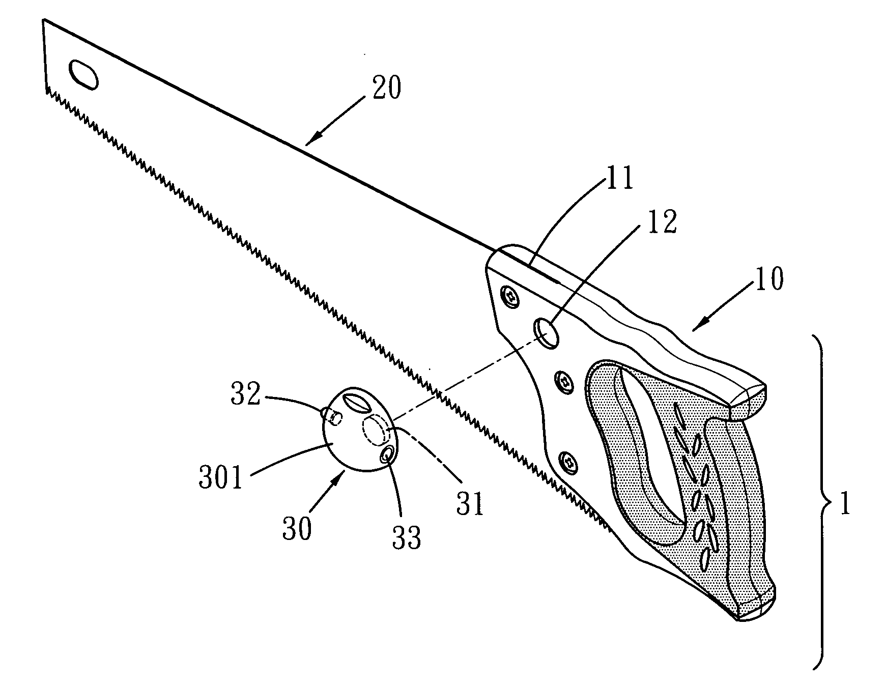 Rotatable illumination device on hand tools