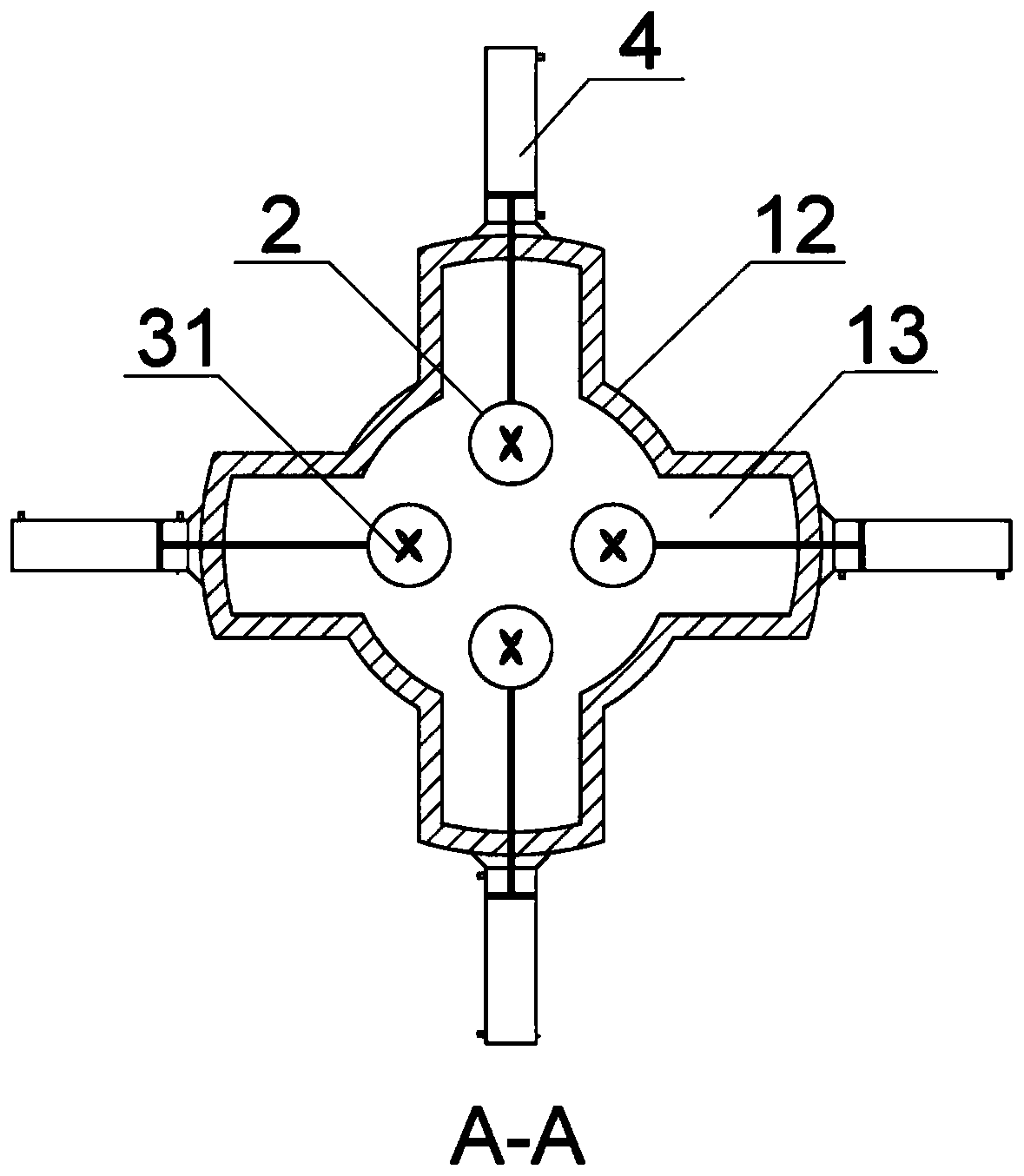 A compressor gas kinetic energy recovery device