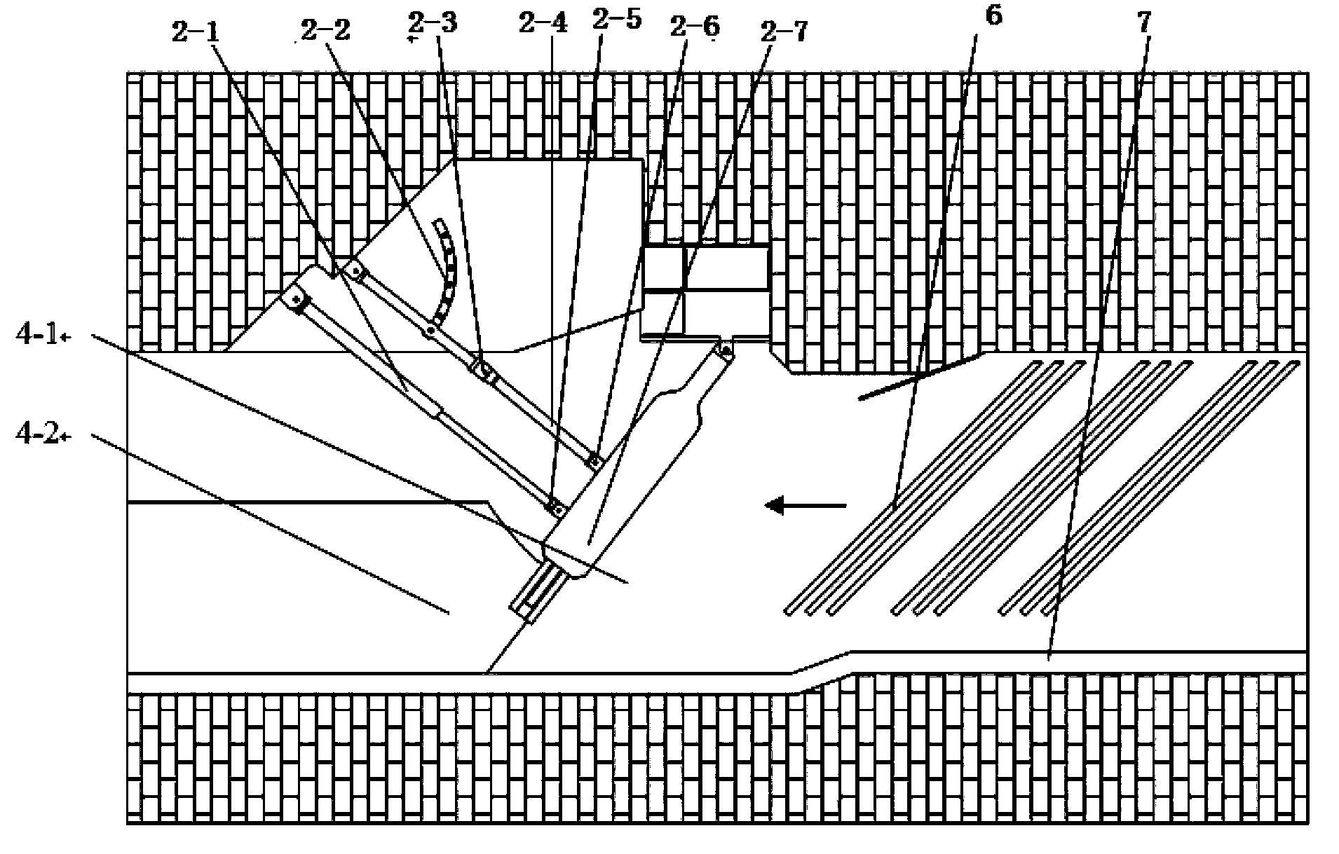 River-closure water-diversion system suitable for slope torrent watercourse water-diversion generation and hydropower stations