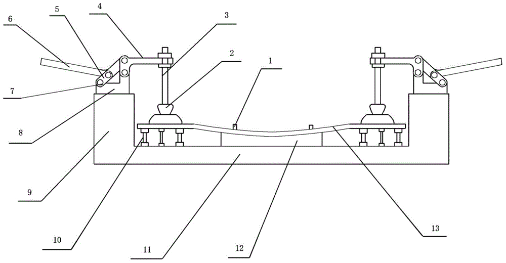 Anti-deformation fixing clamp for automobile door handle