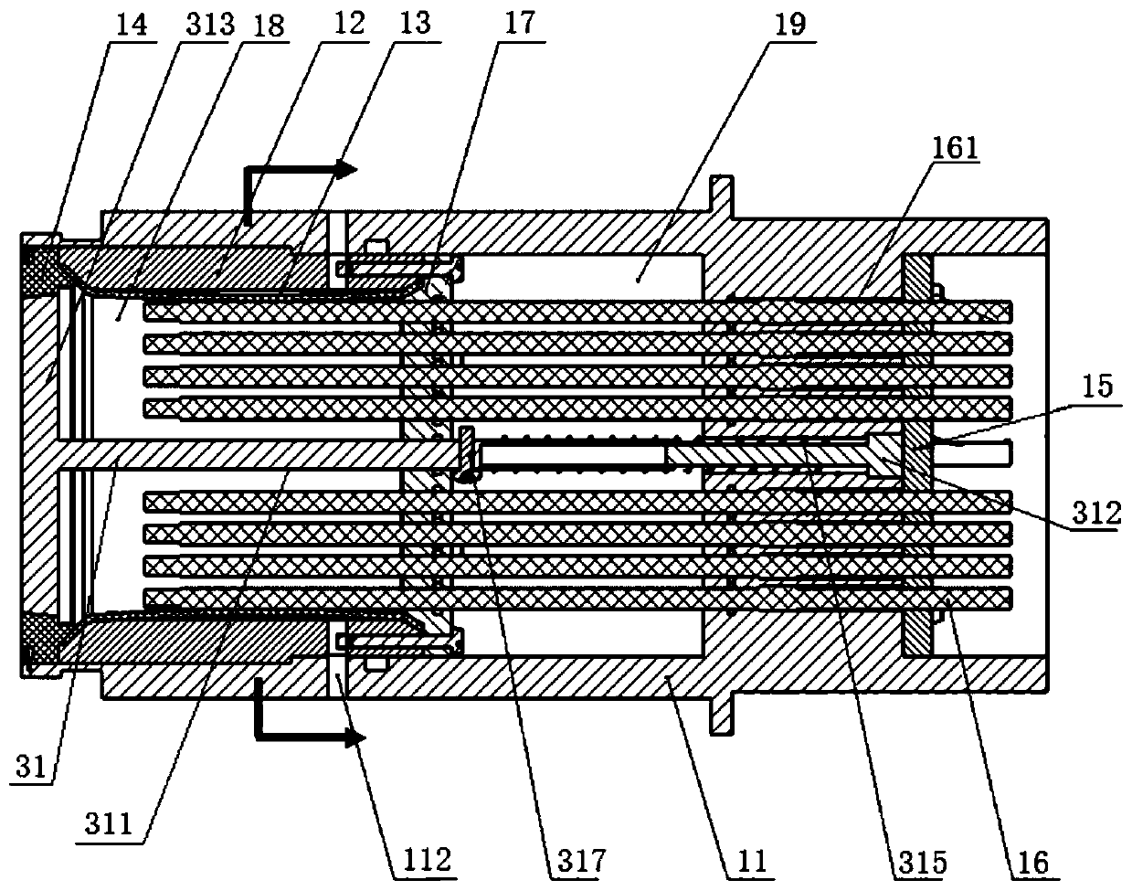 Rotary deep sea plug-in photoelectric composite connector