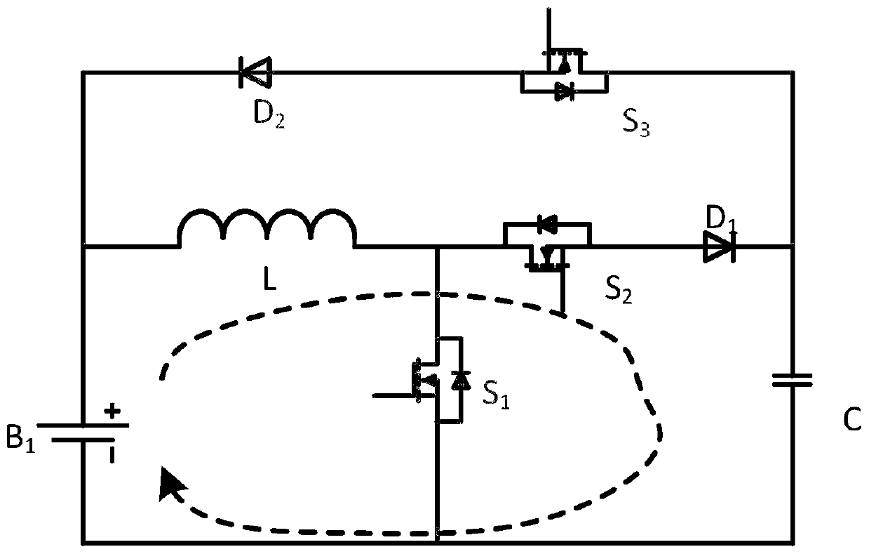 Lithium battery AC internal heating circuit and heating method