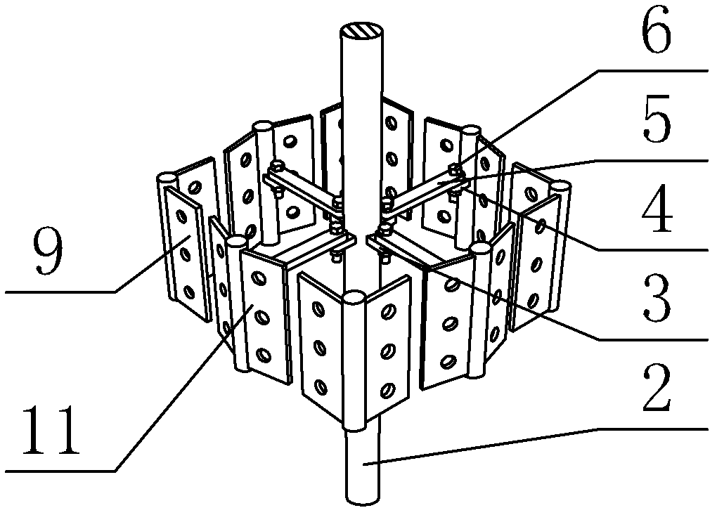 Construction method of large equipment foundation reserved foundation bolt hole