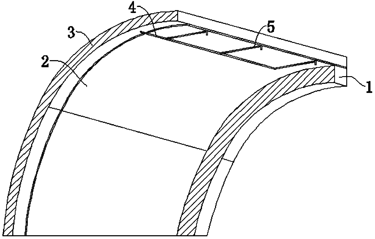 Construction method of tunnel two-lining concrete pouring liquid level monitor