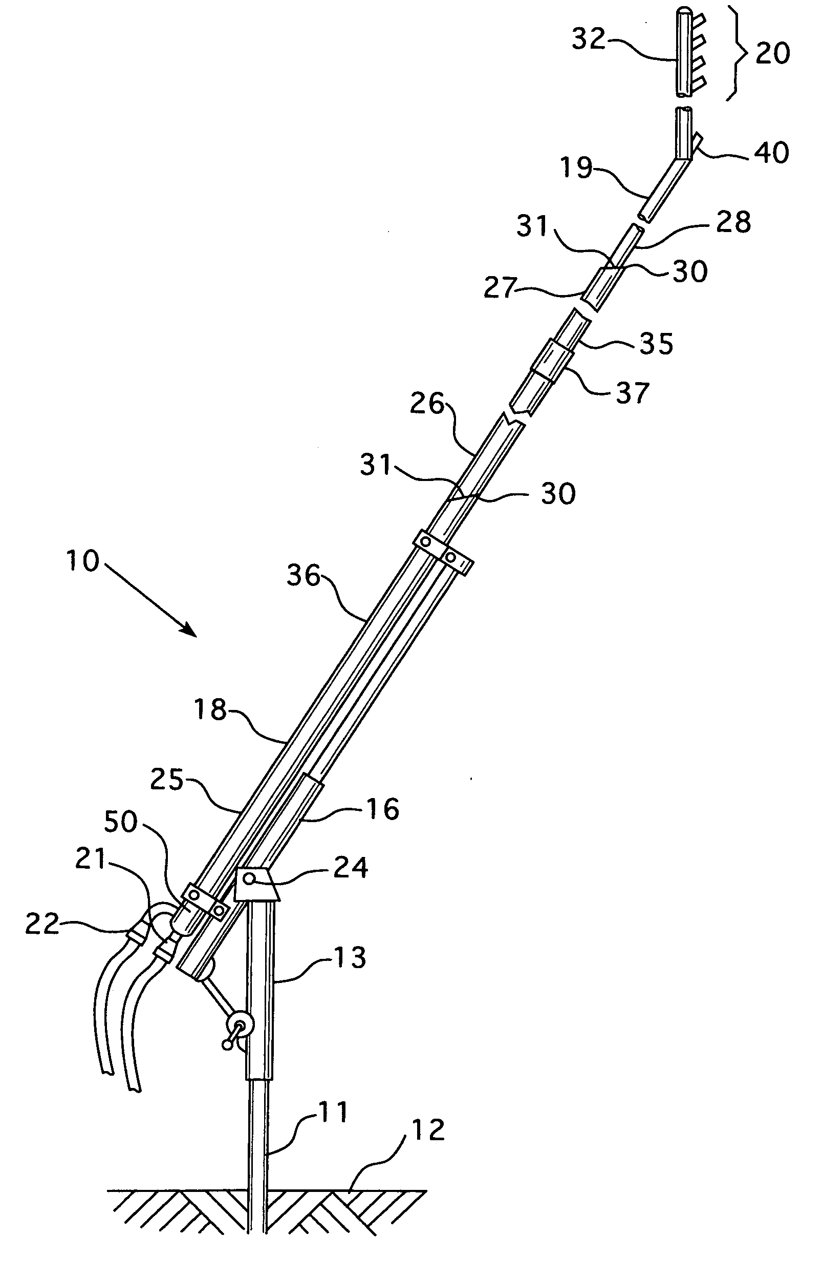 Snow making tower and method of making snow