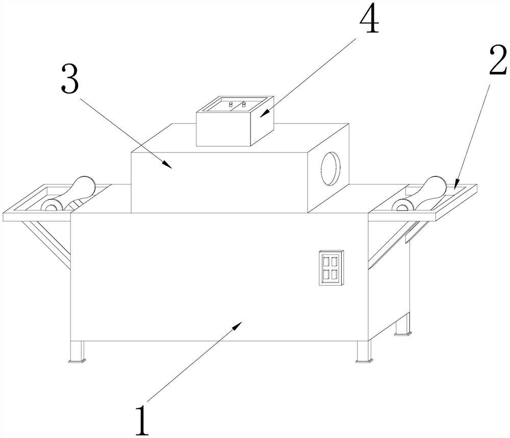 Steel pipe paint spraying processing equipment