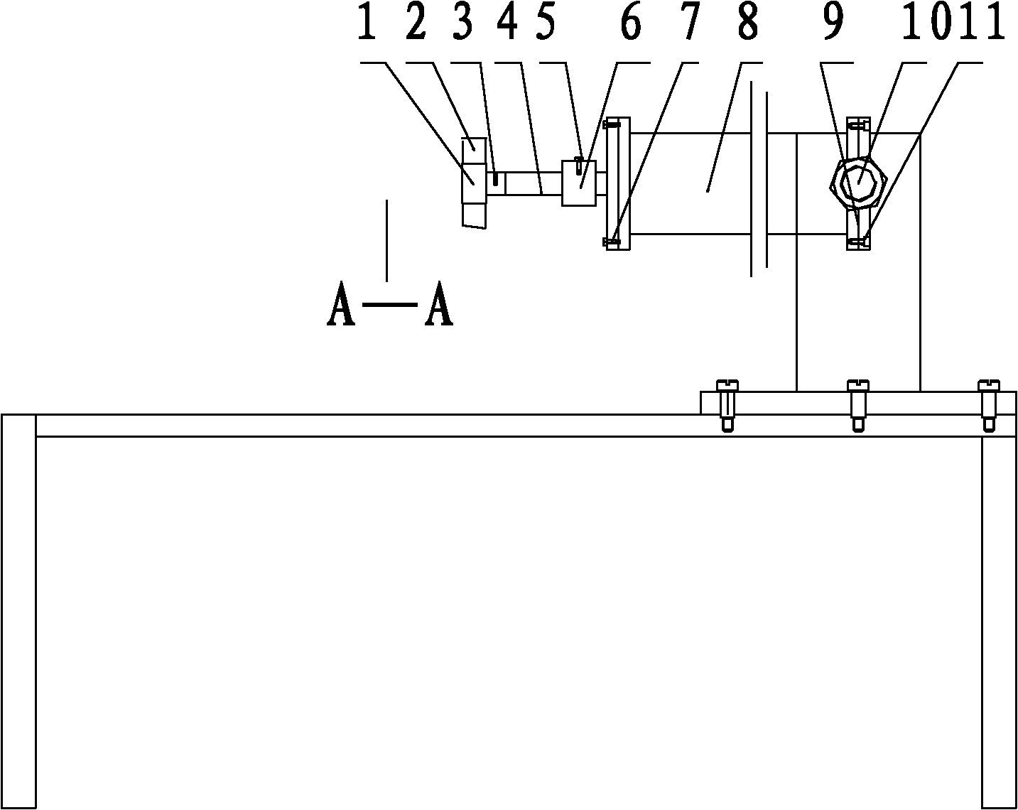 Coil spreading adjustable moving cylinder device