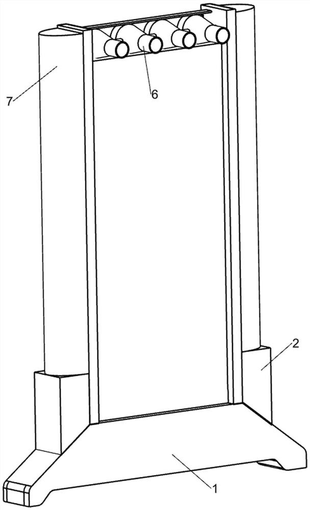 Sitting-type shower mirror surface water mist removing equipment for bathroom