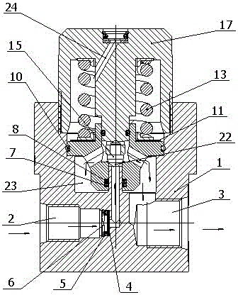 Pressure reducing valve for high-pressure gas