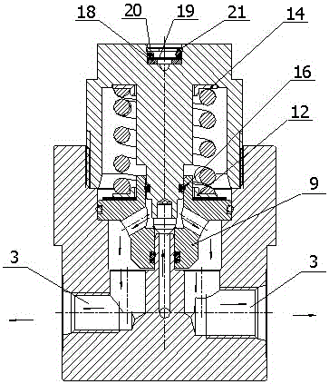 Pressure reducing valve for high-pressure gas