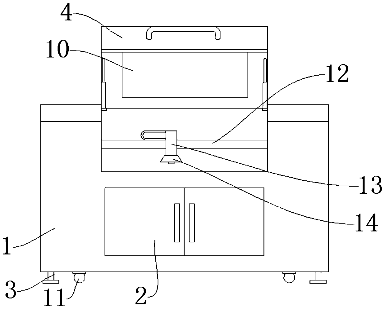 Laser cutting machine with safety protection device