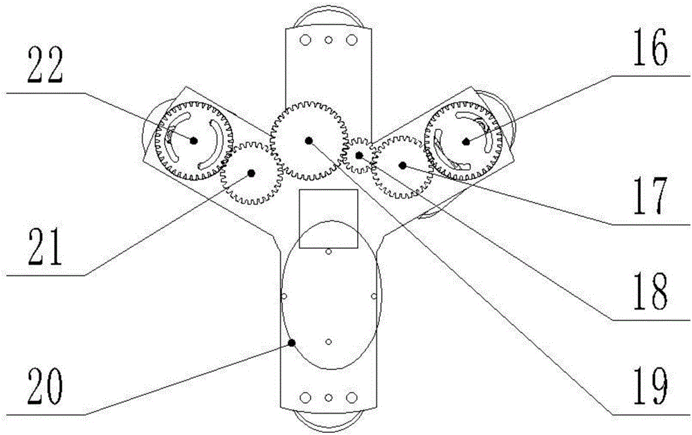 Under-actuated flexible terminal actuator aiming at special-shaped melons and fruits and simulating bird jaws