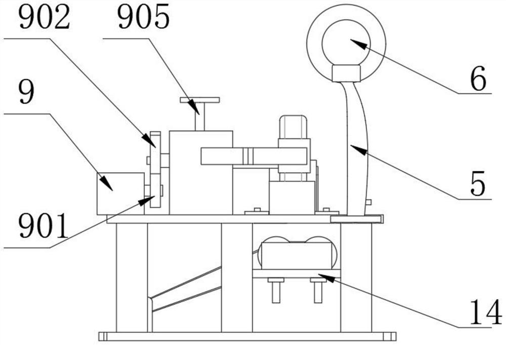 Fishhook blank double end sharpening machining device and using method thereof