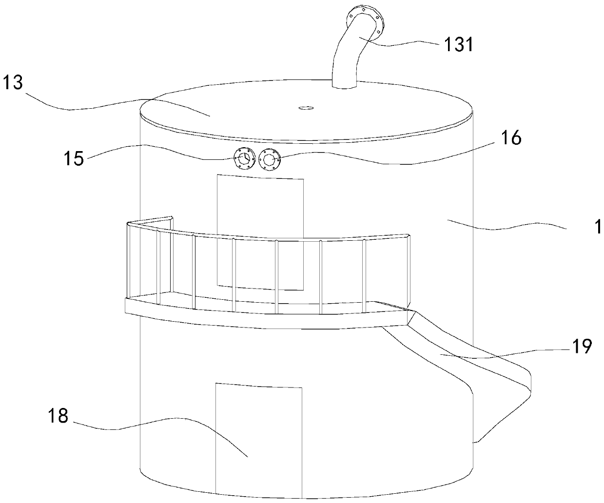 Novel floating stirring device for modified asphalt