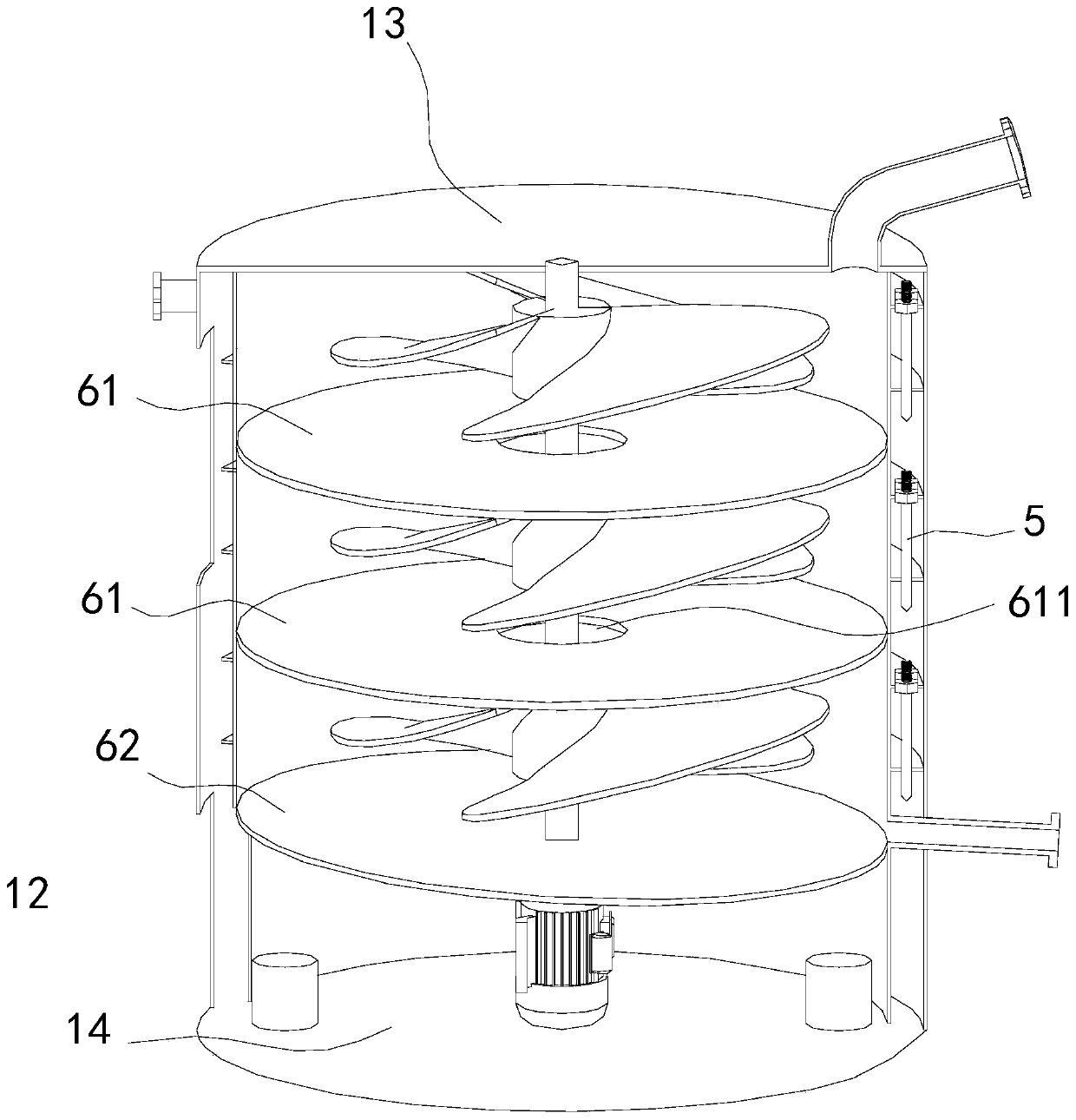 Novel floating stirring device for modified asphalt