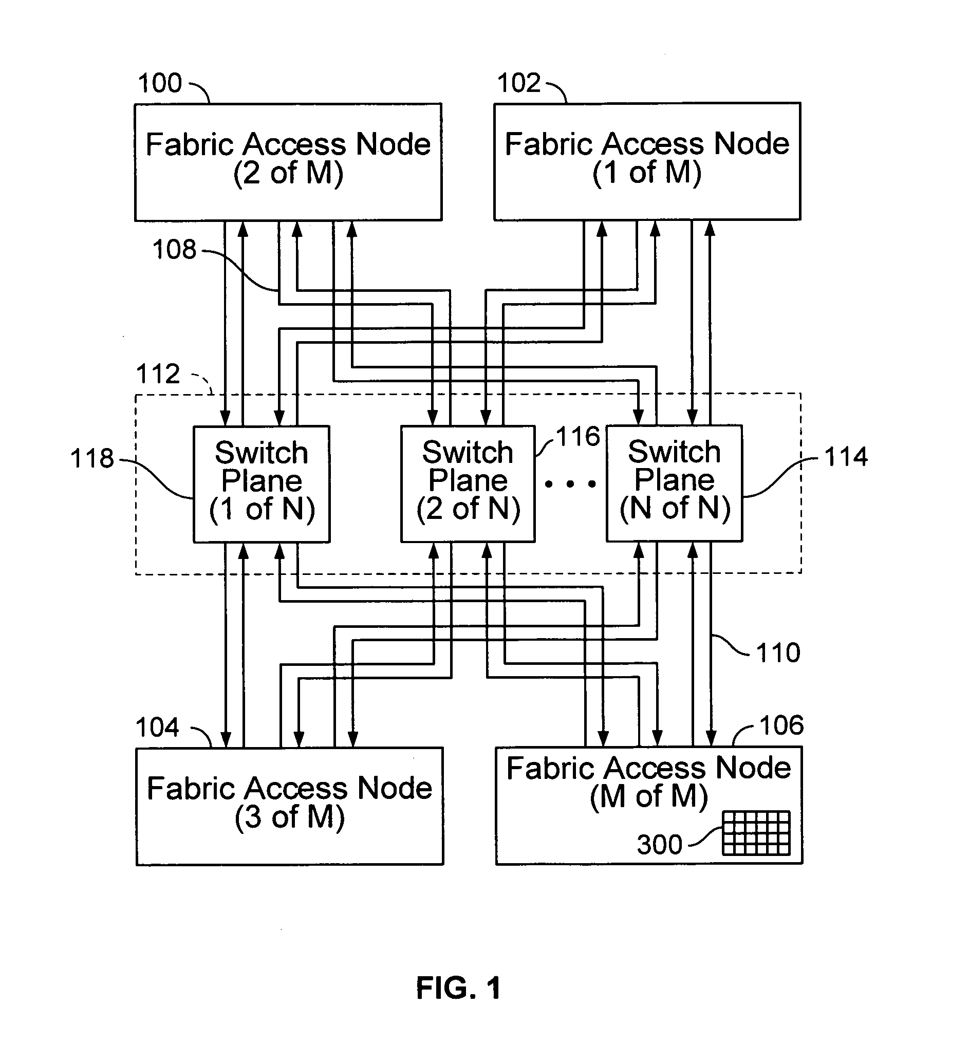 Fabric access integrated circuit configured to bound cell reorder depth