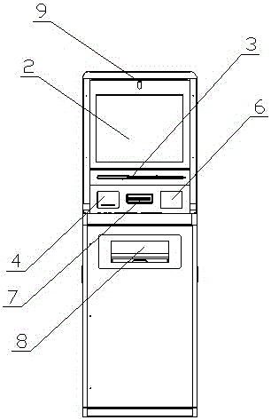 Energy-saving type self-service form filling machine with human body infrared sensor function