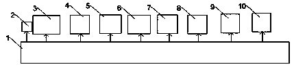 Full-automatic connection glass production line