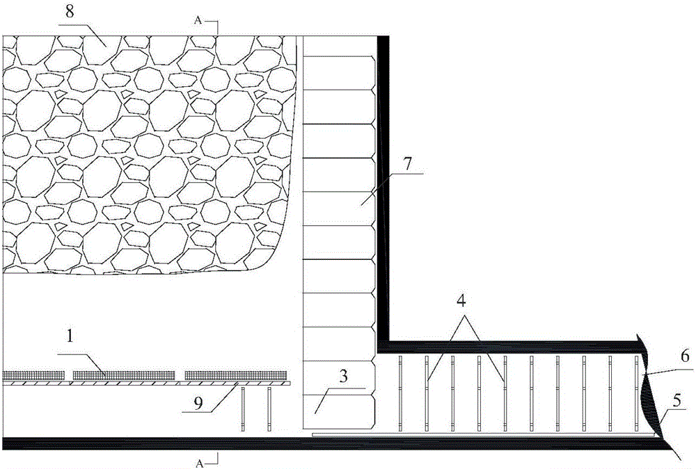 Upper corner treatment method for large-dip-angle mining work face