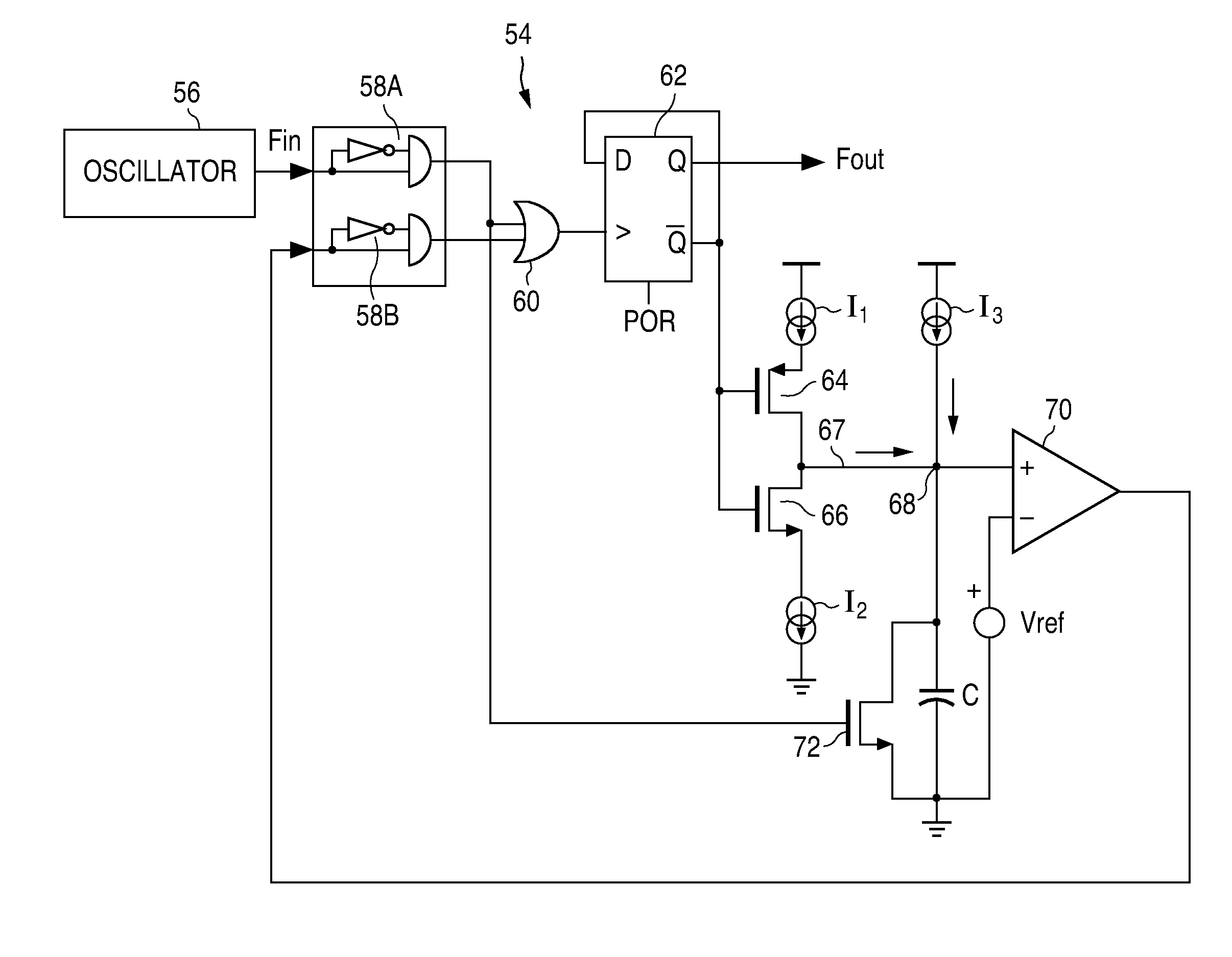 Clock generator with duty cycle control and method