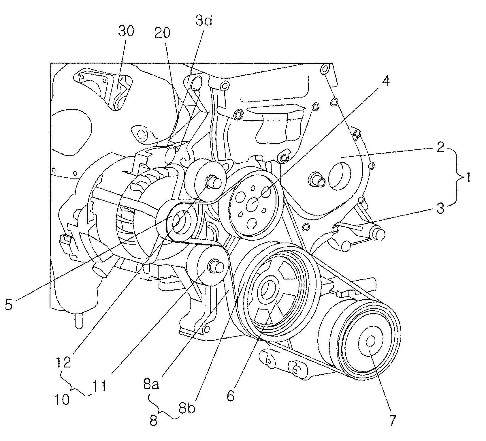 Belt driven electric starter system