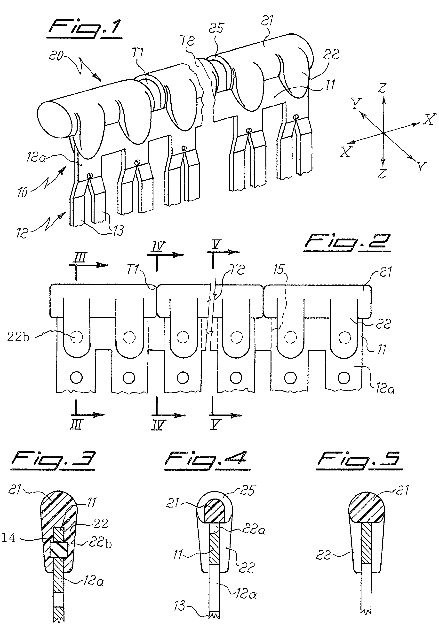 Insulated jumper in particular for terminal blocks of switchboards