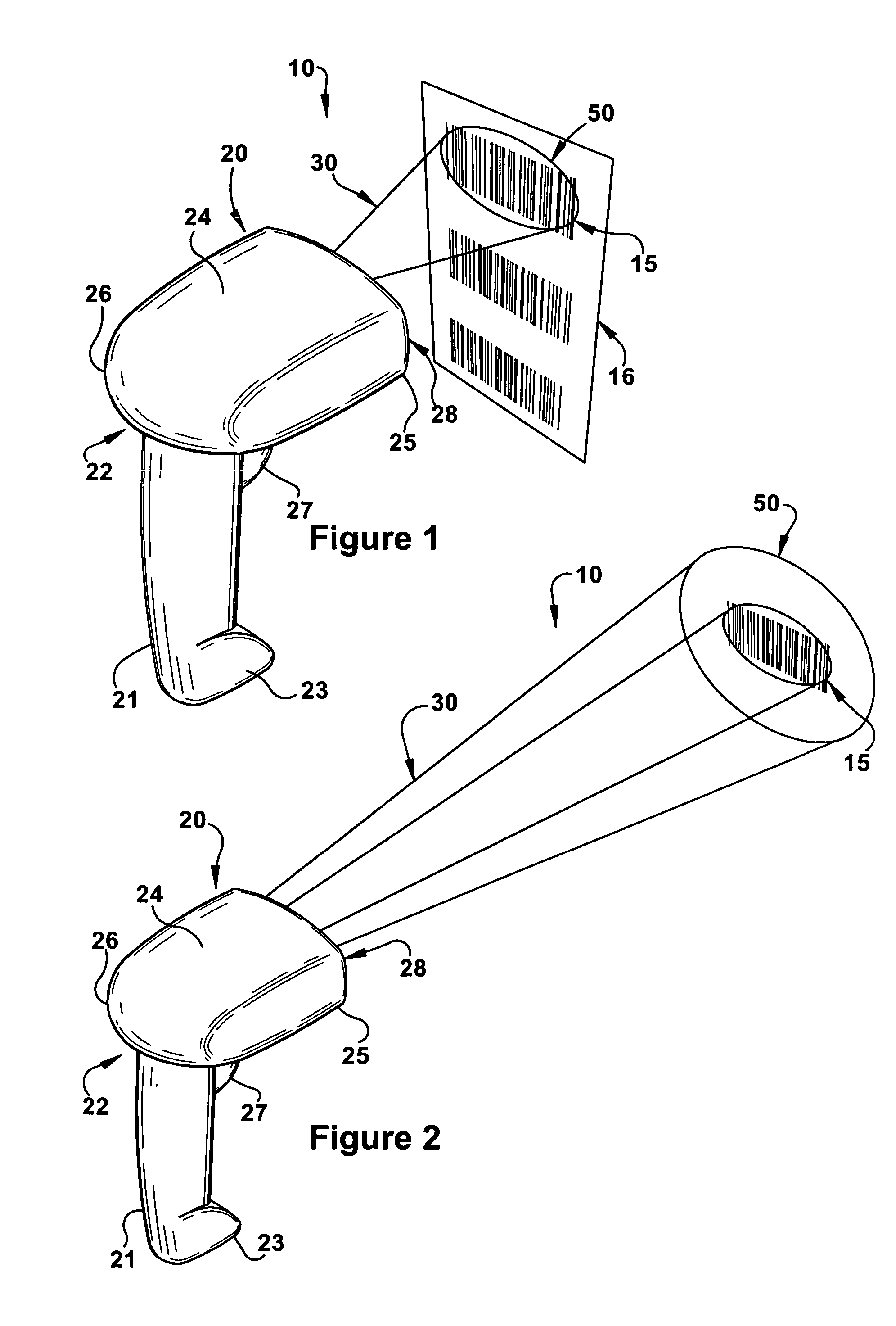 Extended working range illumination system for an imaging-based bar code reader