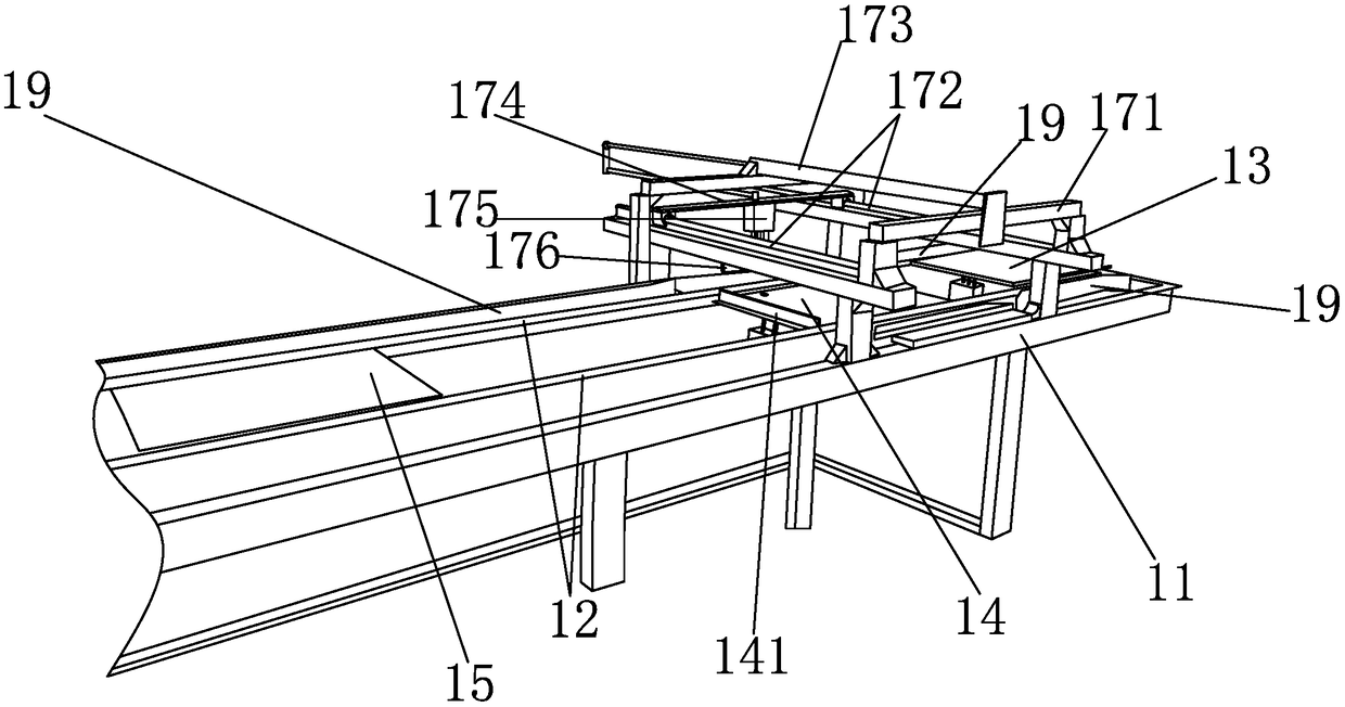 Production equipment for sticking non-woven fabric to aluminous gusset plate