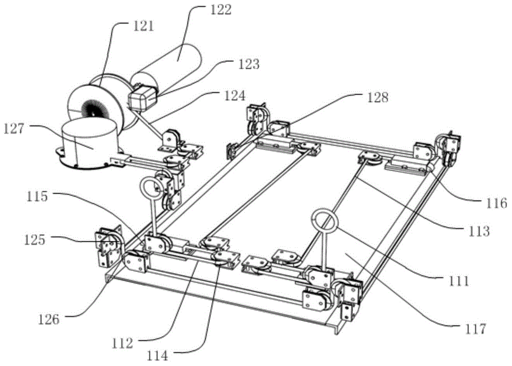 Lock device, lifting device, straight-descending escaping system, pipeline and vehicle