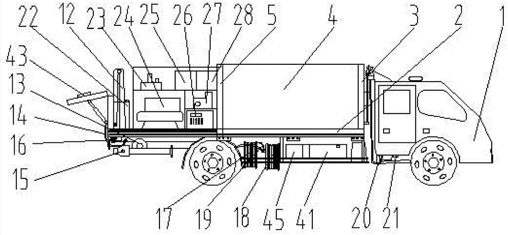 Multifunctional hydraulic slippage overlapped full-closed engineering emergency car