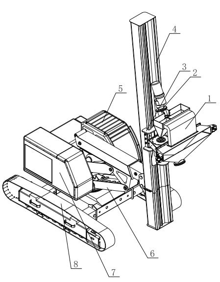 Multi-functional large-sized metal surface treating machine