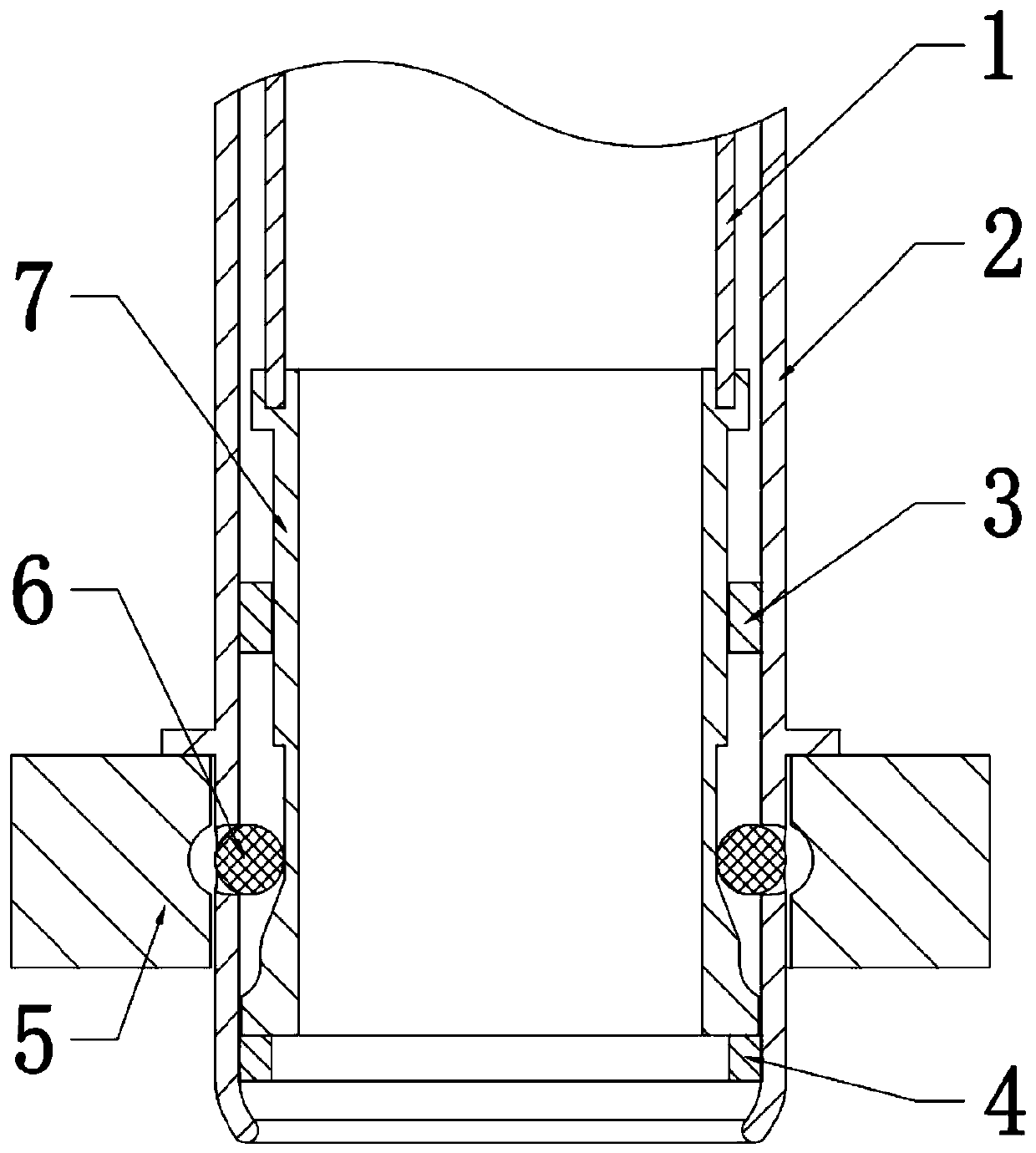 Lower tube base buoyancy locking mechanism of lead-based reactor fuel component