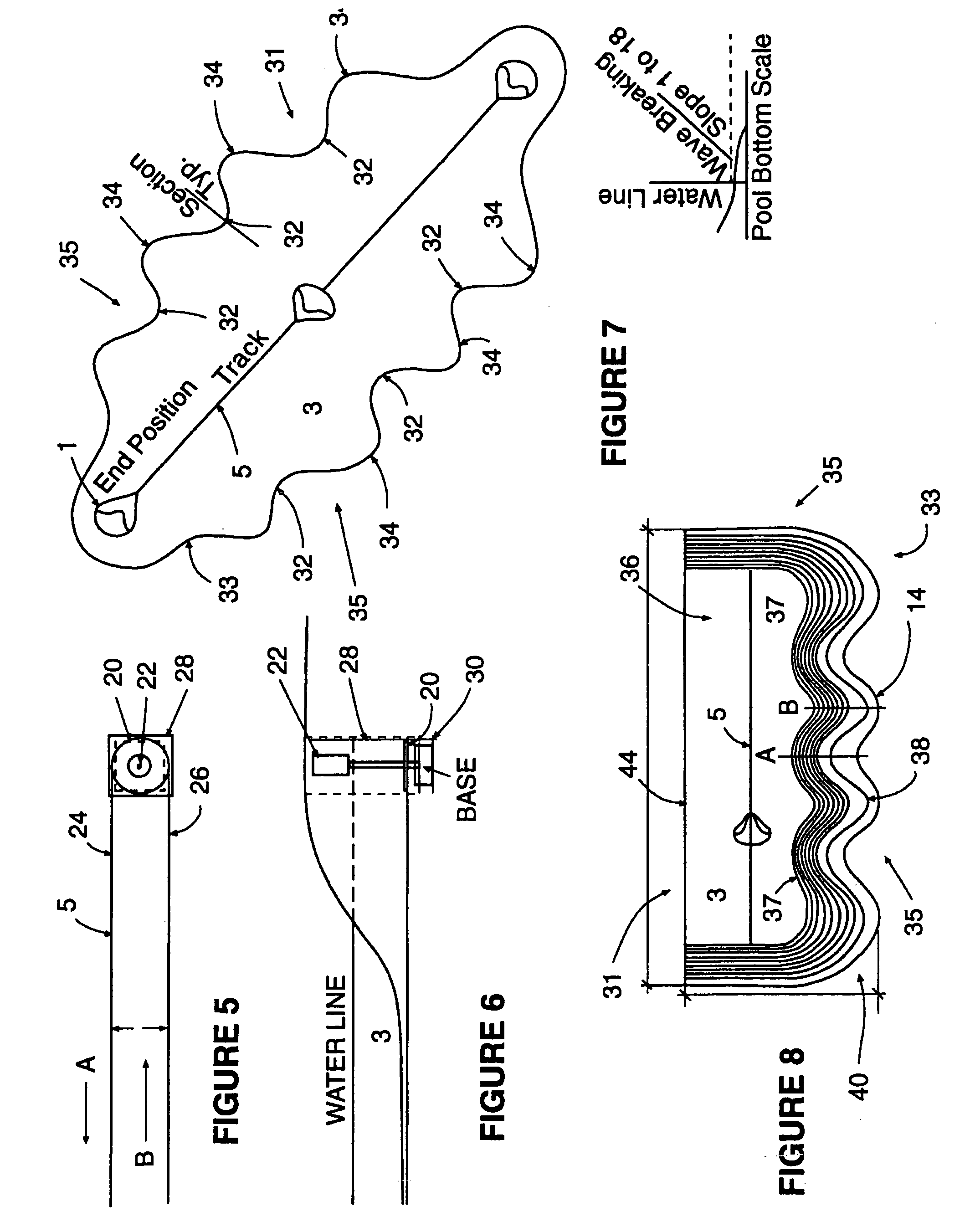 Moving reef wave generator