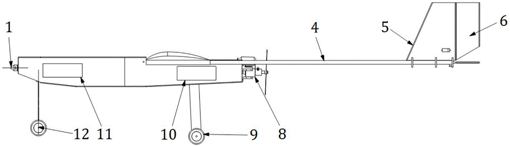 Long-endurance hybrid power UAV (Unmanned Aerial Vehicle)