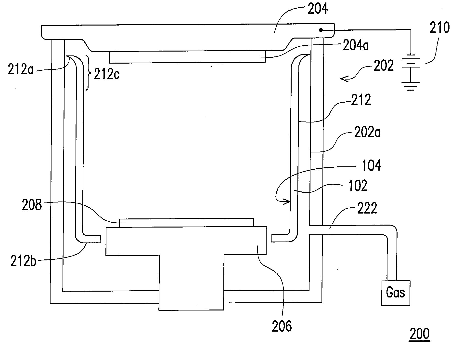 Shielding member of processing system