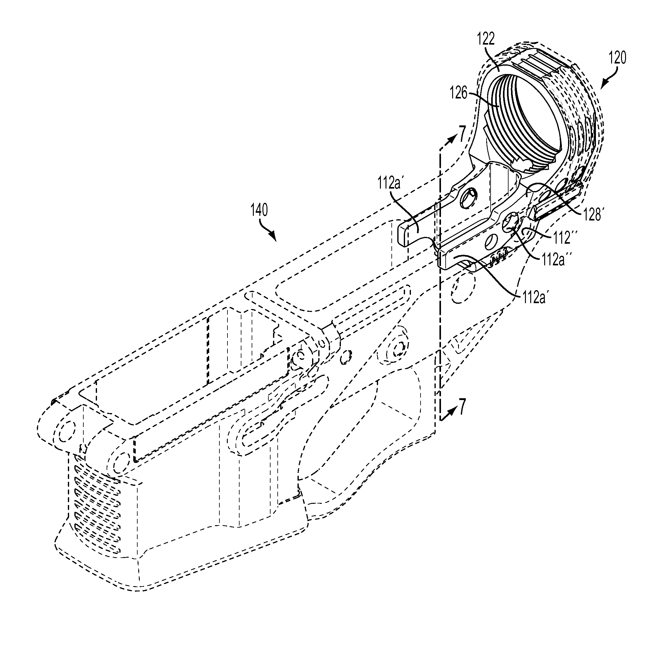 Hybrid lower receiver for a rifle