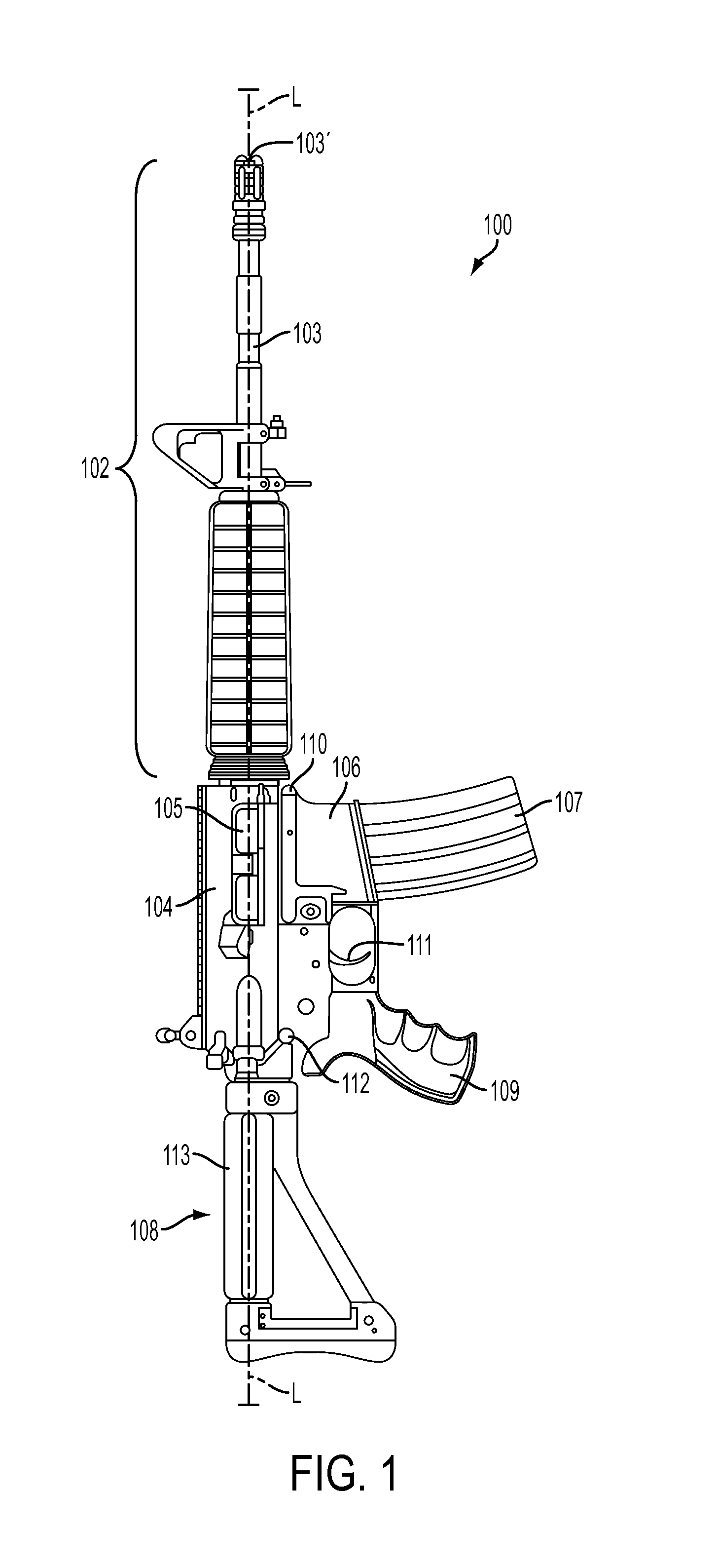 Hybrid lower receiver for a rifle