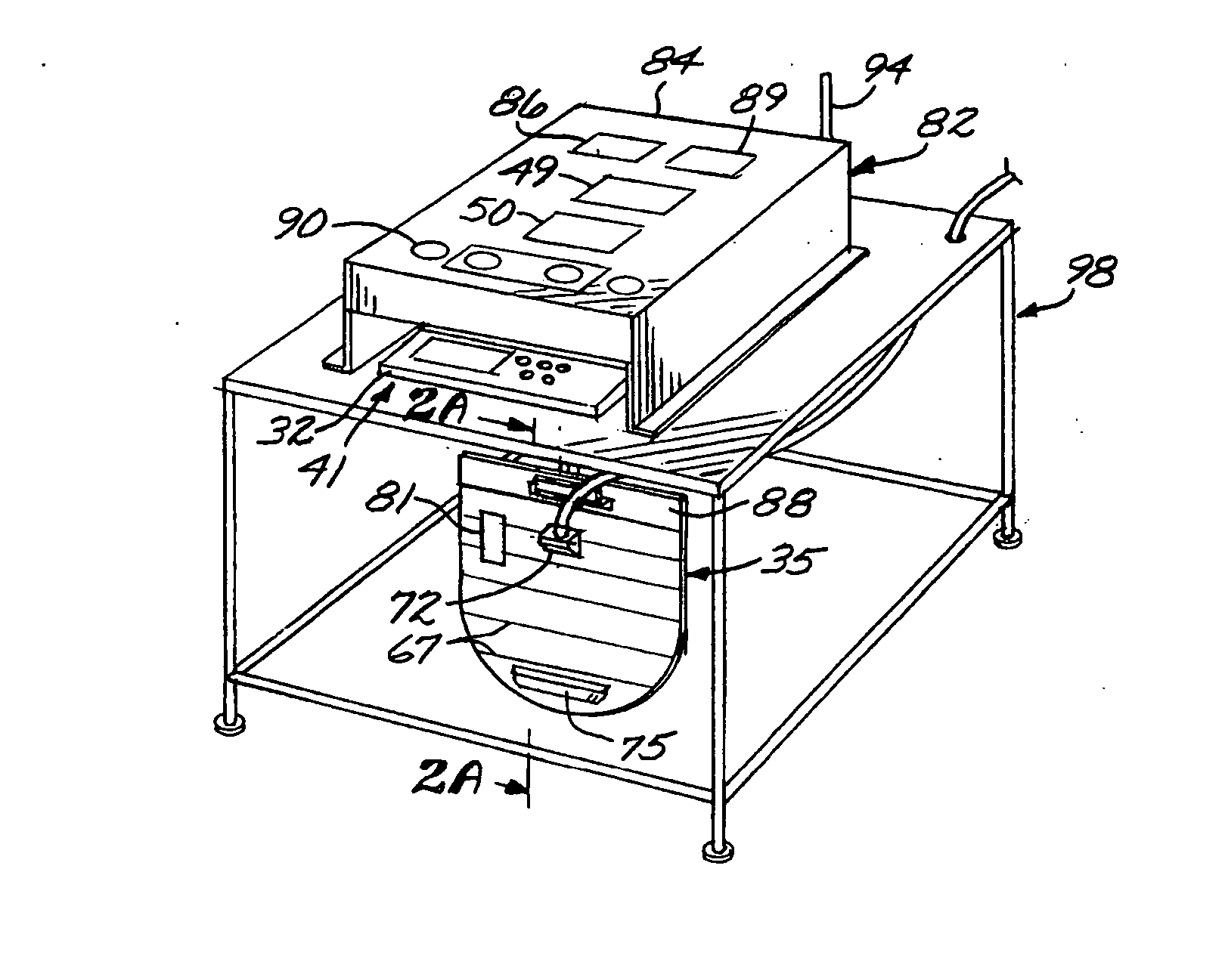 Apparatus for collecting and calculating quantity of patient fluid loss and method of using same