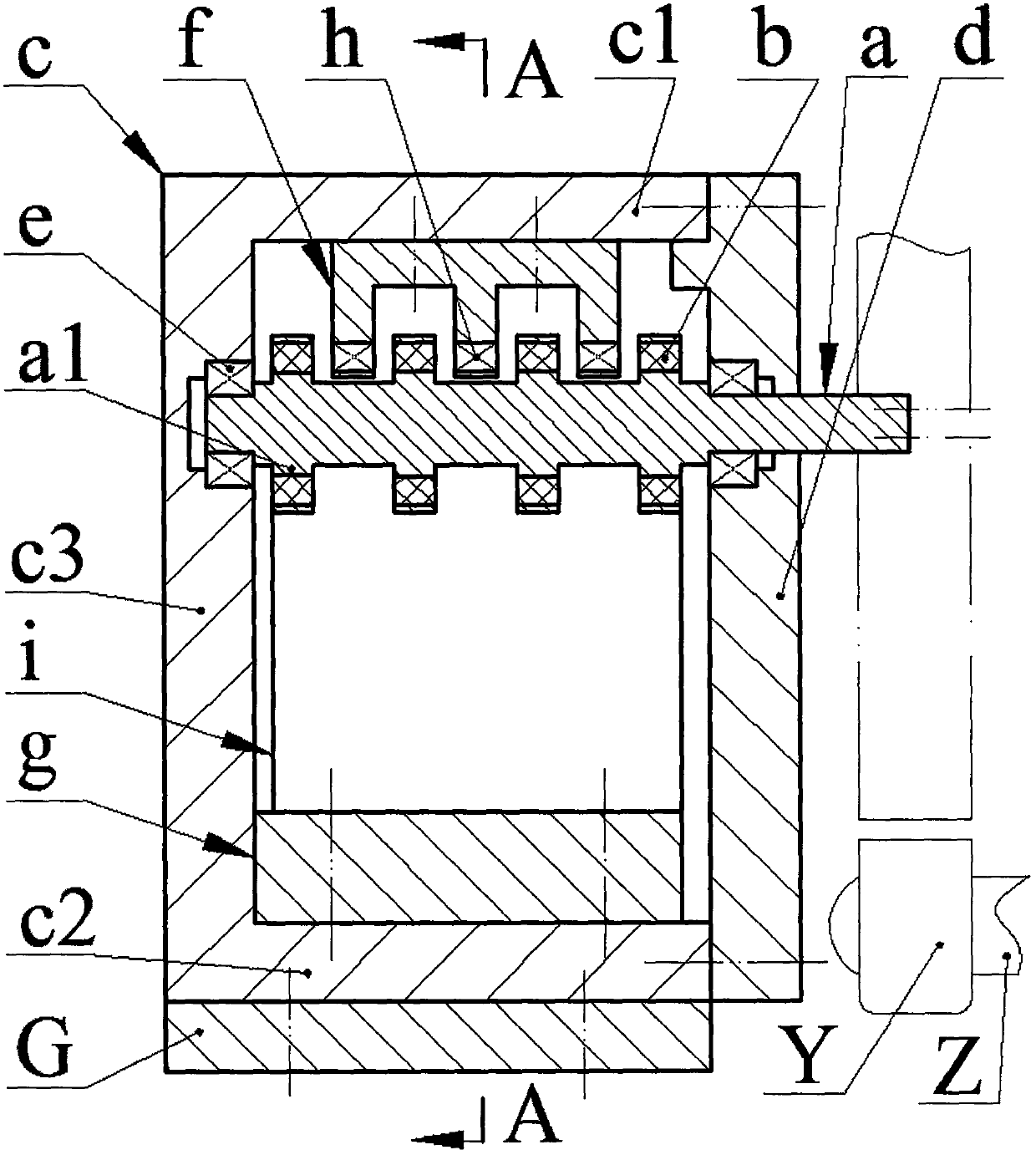 Broadband suspended energy harvester