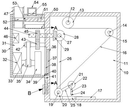 Dustproof and moistureproof distribution box capable of continuously dissipating heat