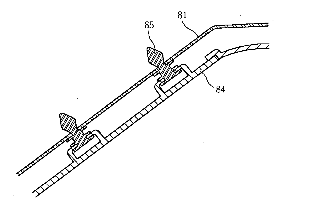 Pillar structure of curtain airbag