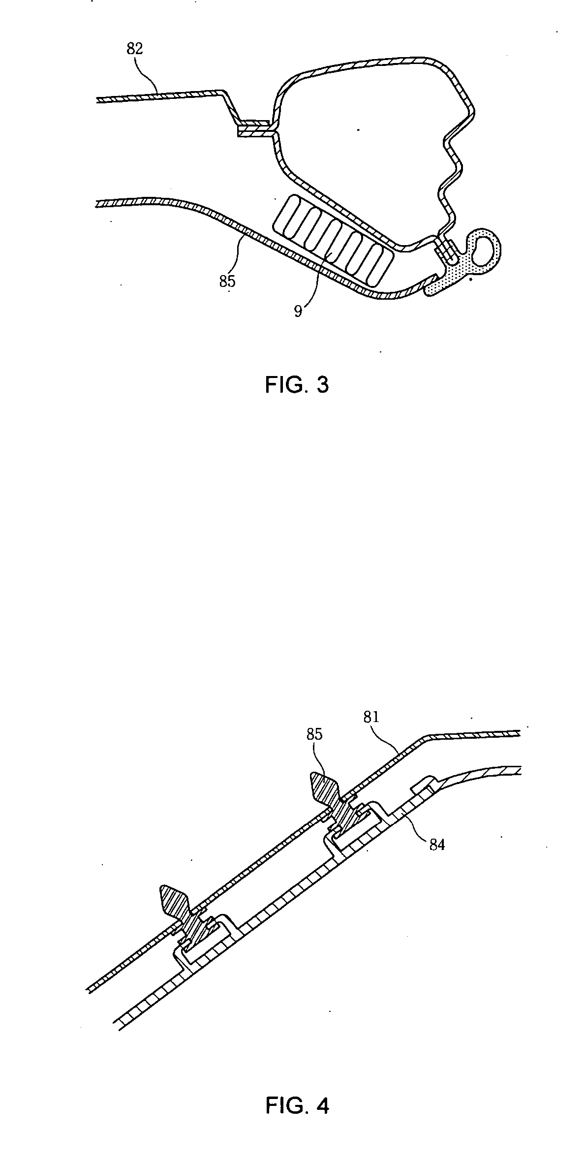 Pillar structure of curtain airbag