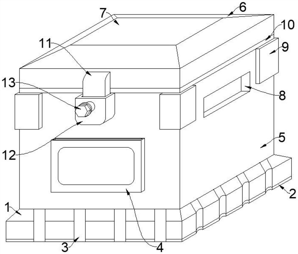 Waterproof carton with lock catch structure